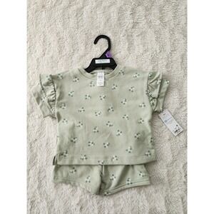 Carter's Child of Mine Baby Girl Outfit Set, 2-Piece 12 Months Green